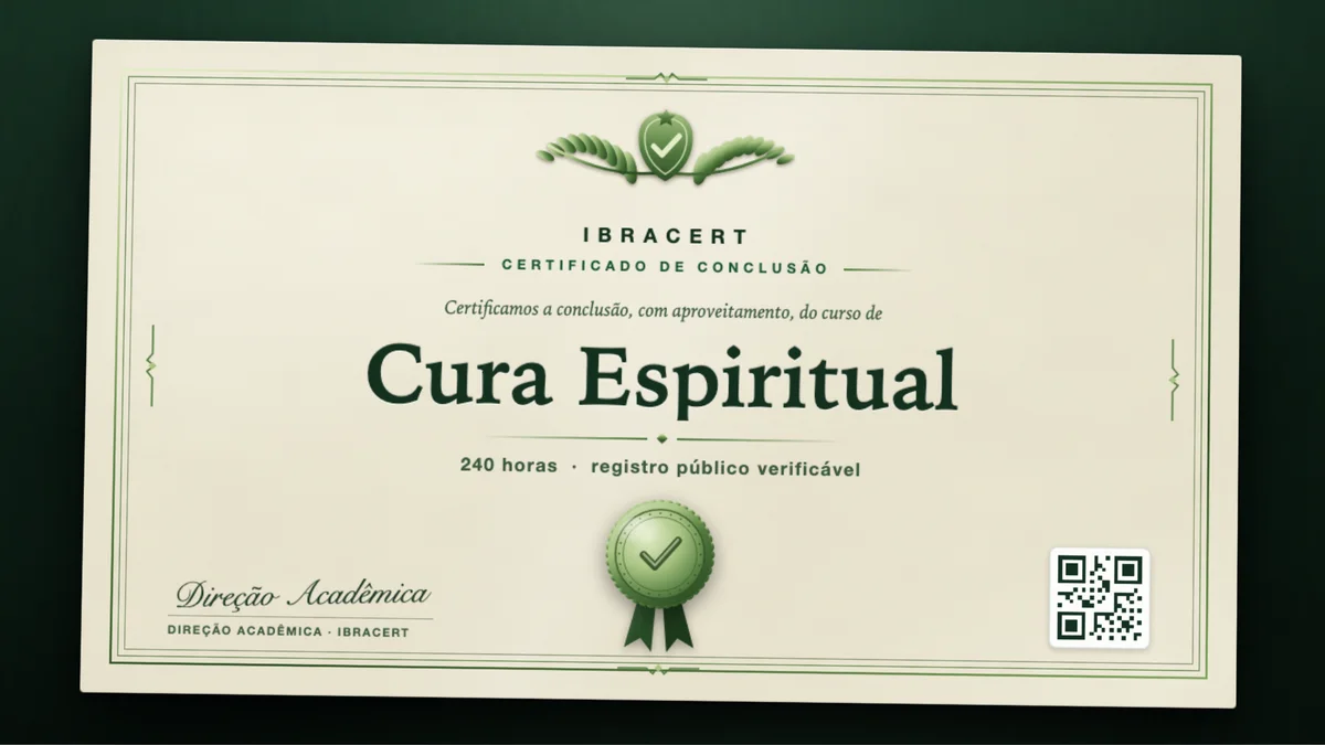Capa do curso Cura Espiritual