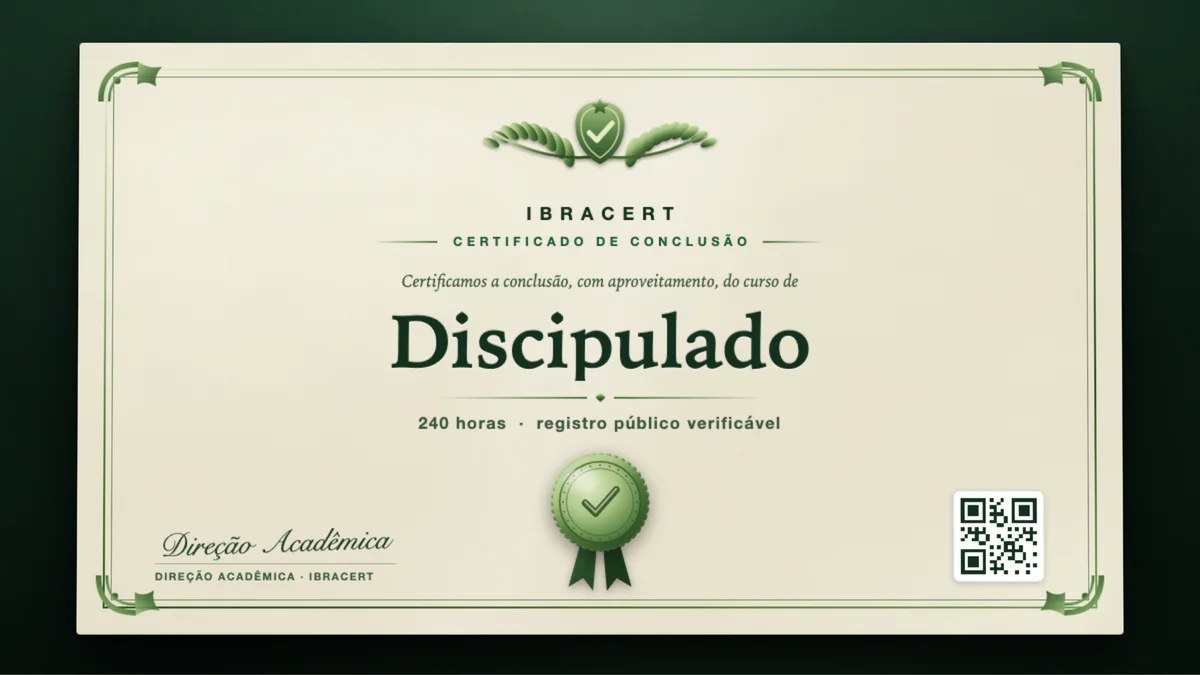 Capa do curso Discipulado