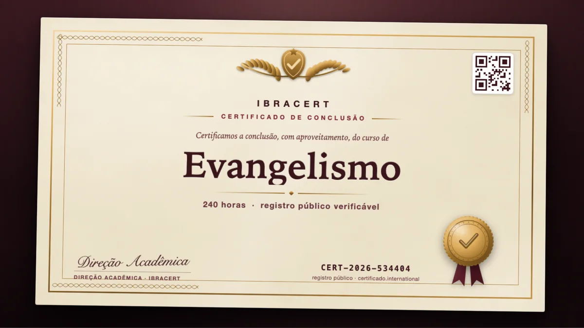 Capa do curso Evangelismo