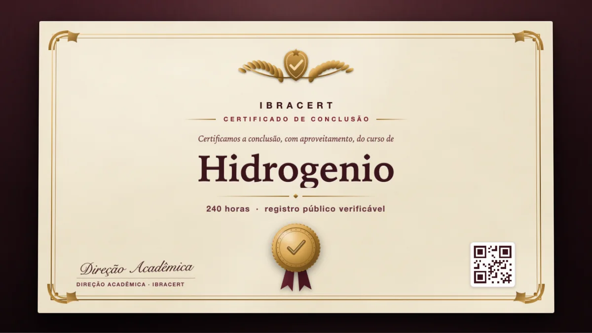 Capa do curso Hidrogenio