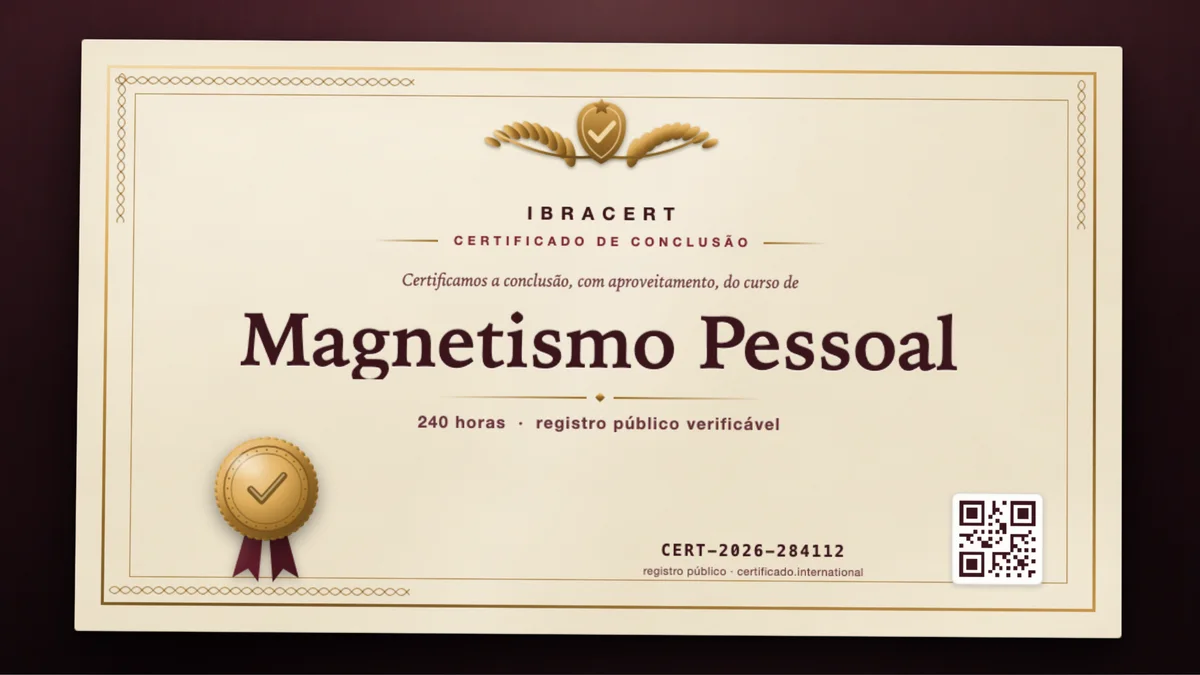Capa do curso Magnetismo Pessoal