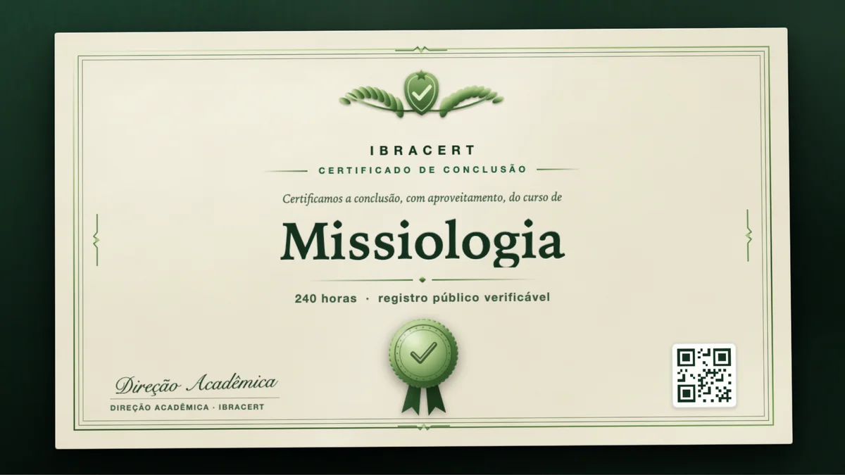 Capa do curso Missiologia