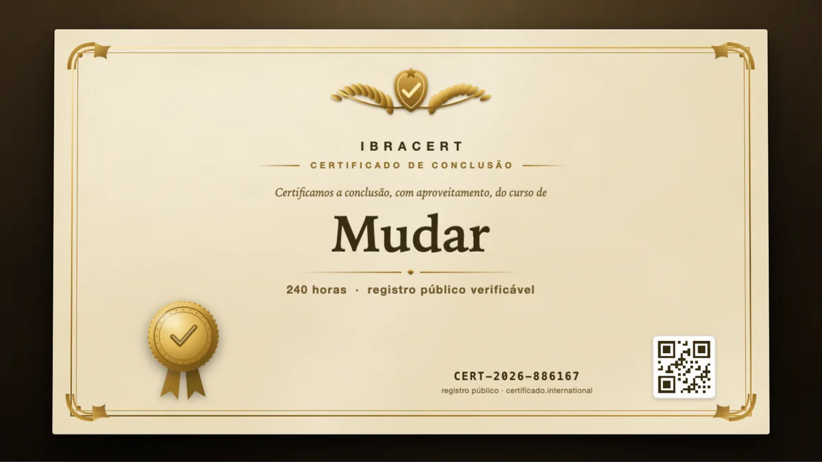 Capa do curso Mudar