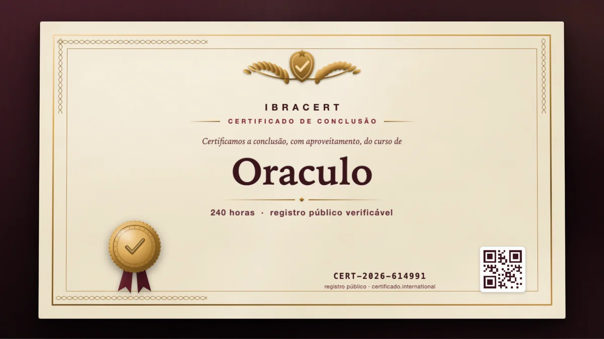 Capa do curso Oraculo