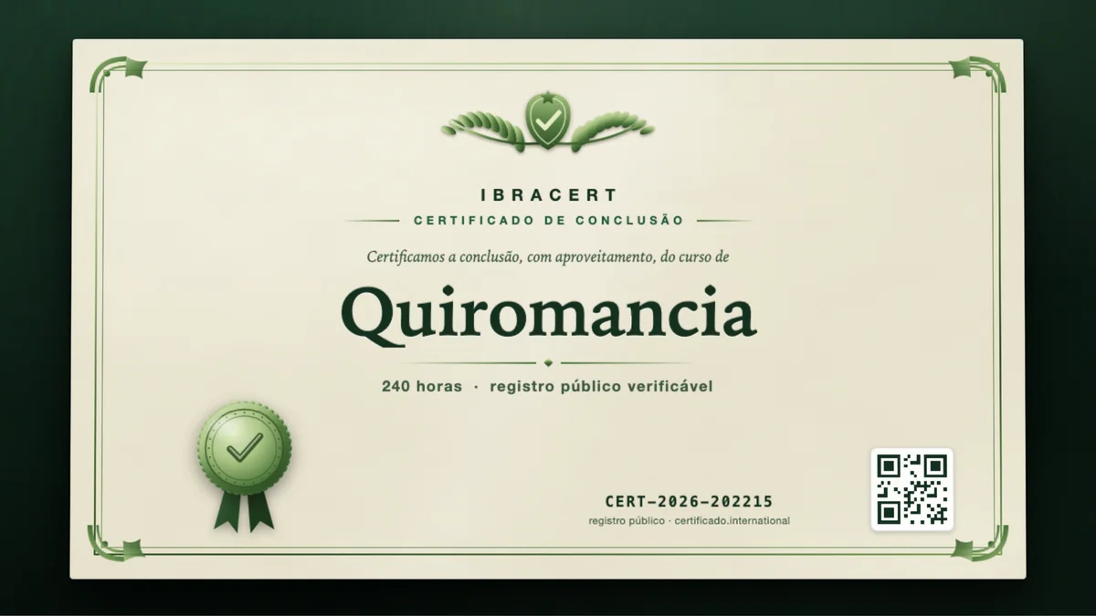 Capa do curso Quiromancia
