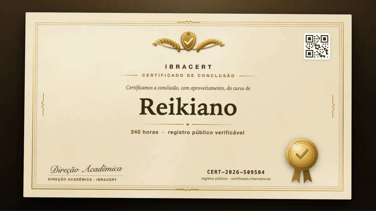 Capa do curso Reikiano