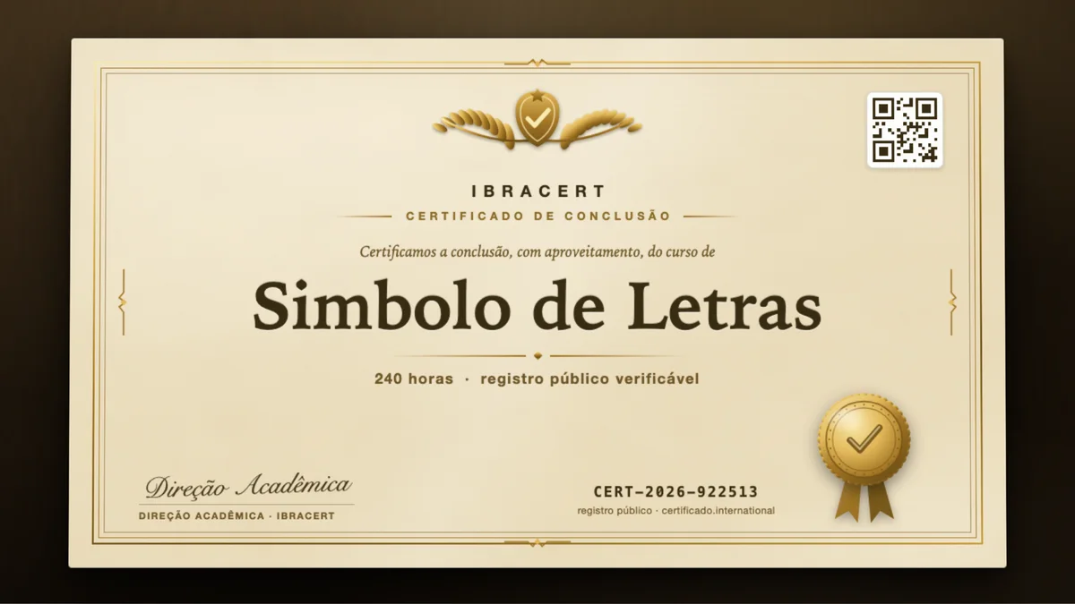 Capa do curso Simbolo de Letras