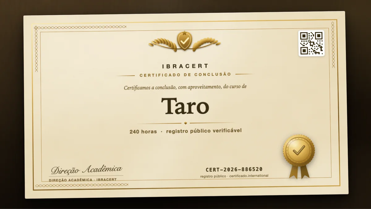 Capa do curso Taro
