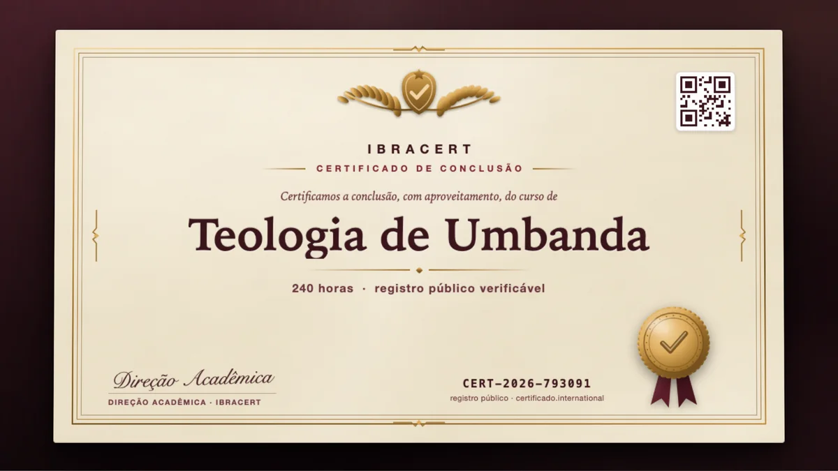 Capa do curso Teologia de Umbanda