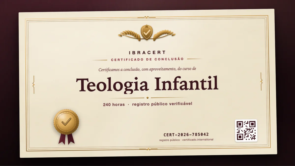 Capa do curso Teologia Infantil