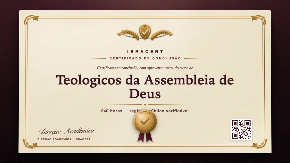 Capa do curso Teologicos da Assembleia de Deus