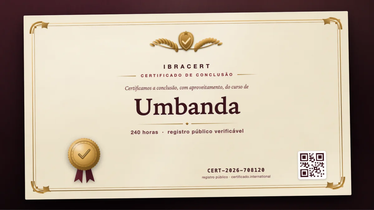 Capa do curso Umbanda