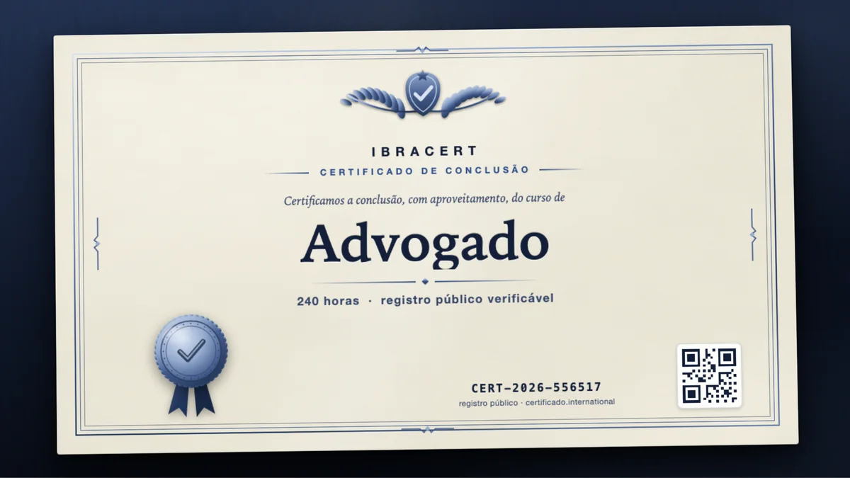 Capa do curso Advogado