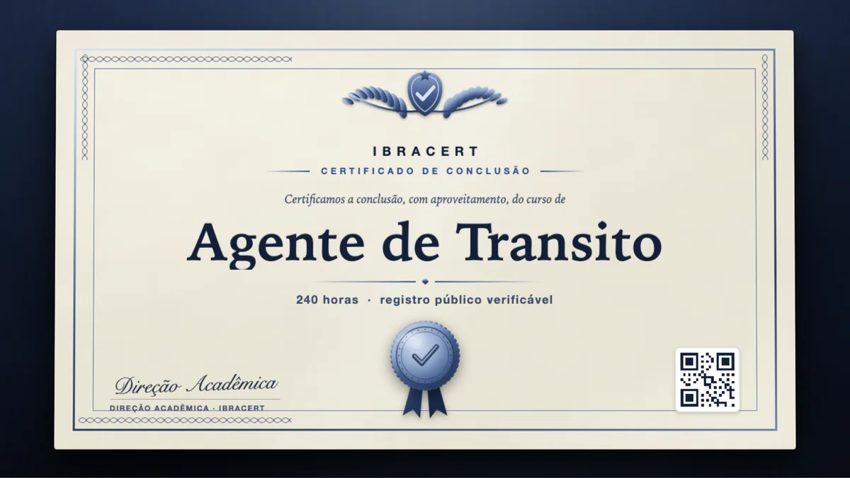 Capa do curso Agente de Transito