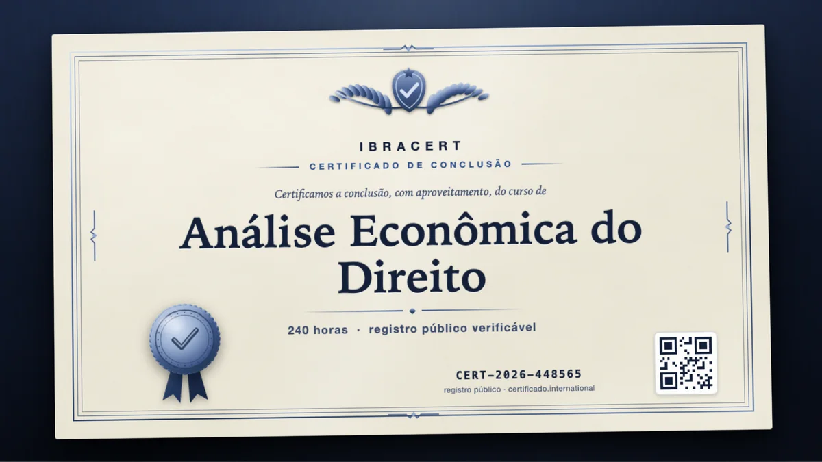 Capa do curso Análise Econômica do Direito