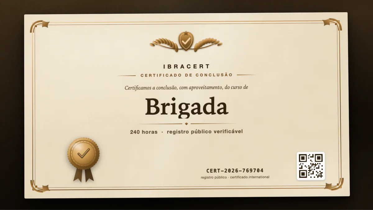 Capa do curso Brigada