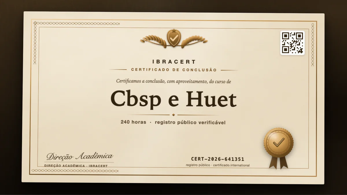 Capa do curso Cbsp e Huet