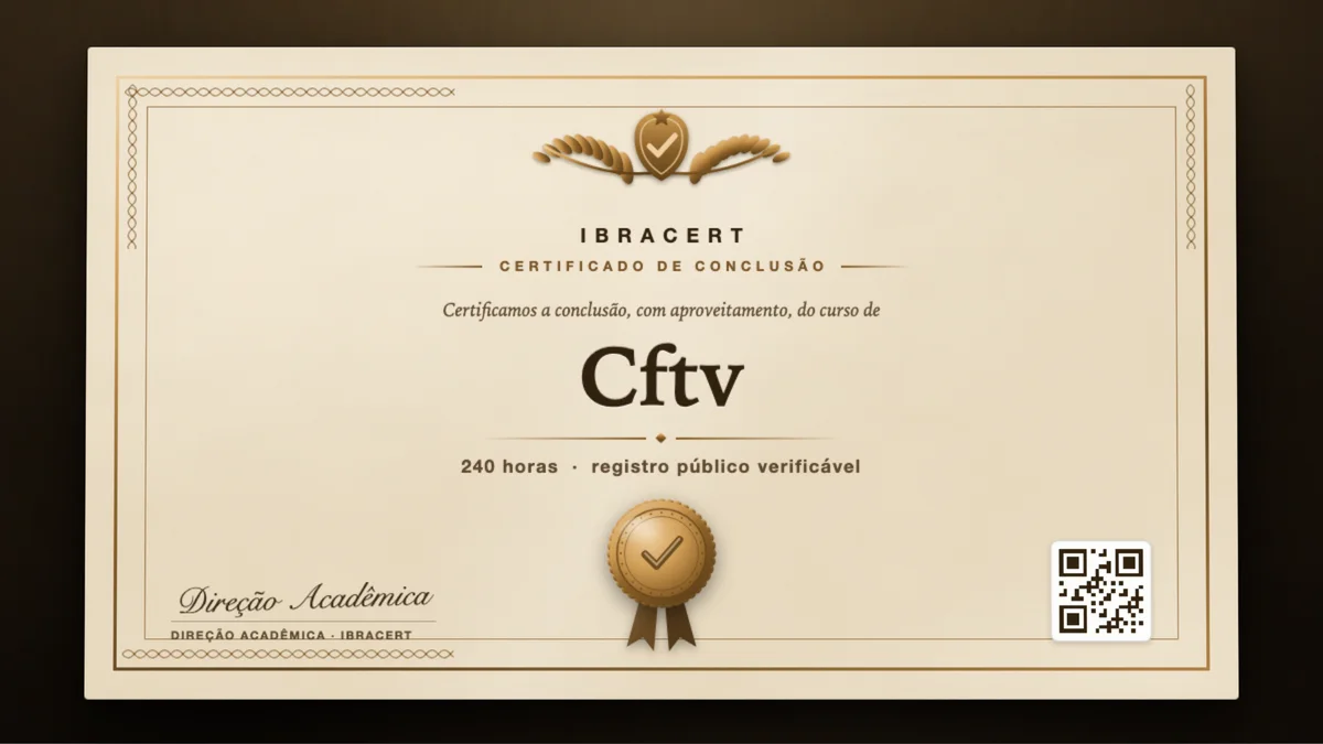 Capa do curso Cftv