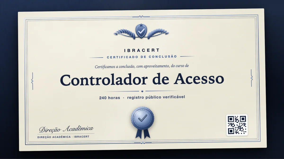Capa do curso Controlador de Acesso