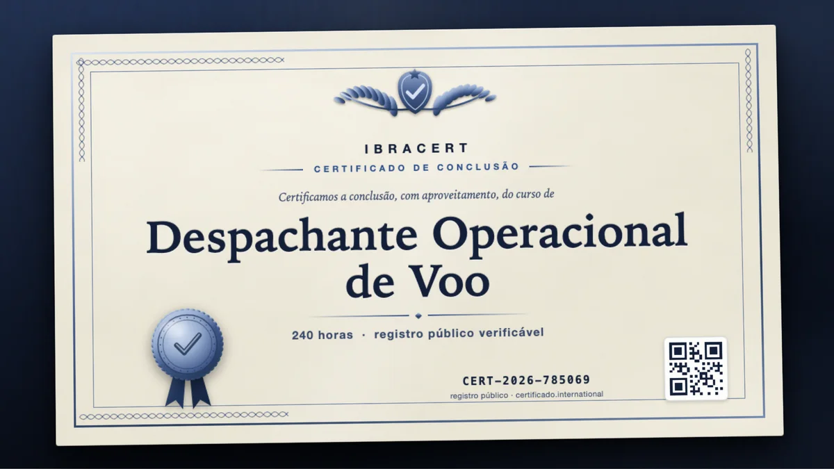 Capa do curso Despachante Operacional de Voo