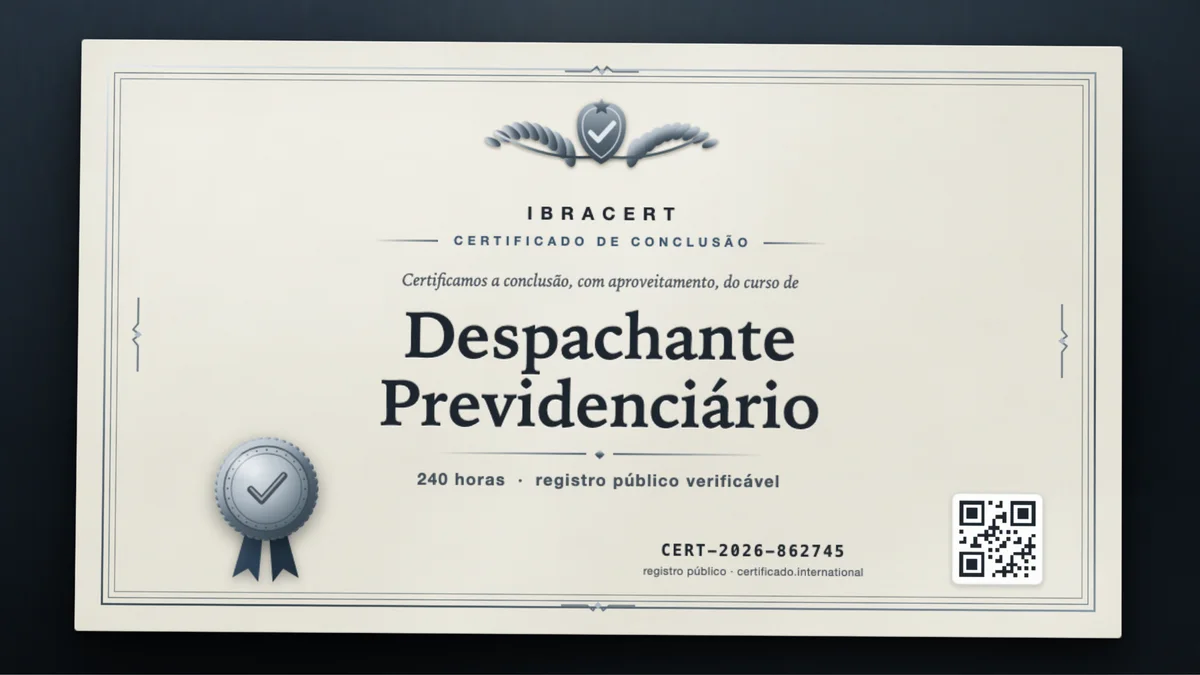 Capa do curso Despachante Previdenciário