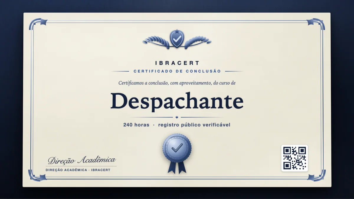 Capa do curso Despachante