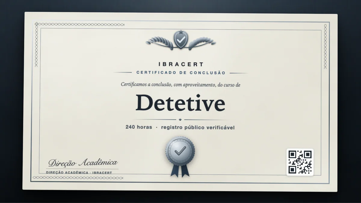 Capa do curso Detetive