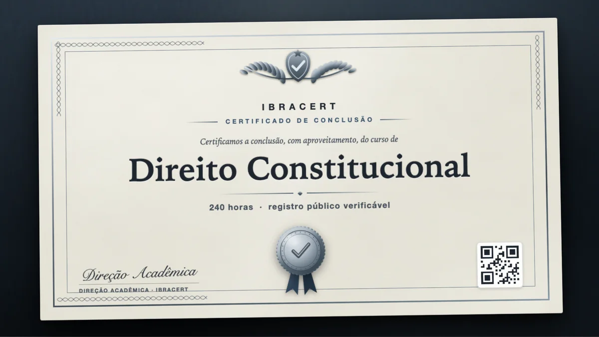 Capa do curso Direito Constitucional