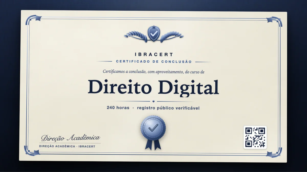 Capa do curso Direito Digital
