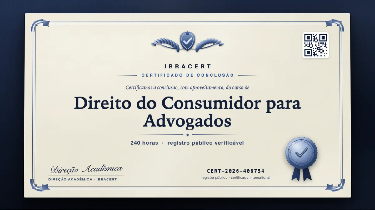 Capa do curso Direito do Consumidor para Advogados