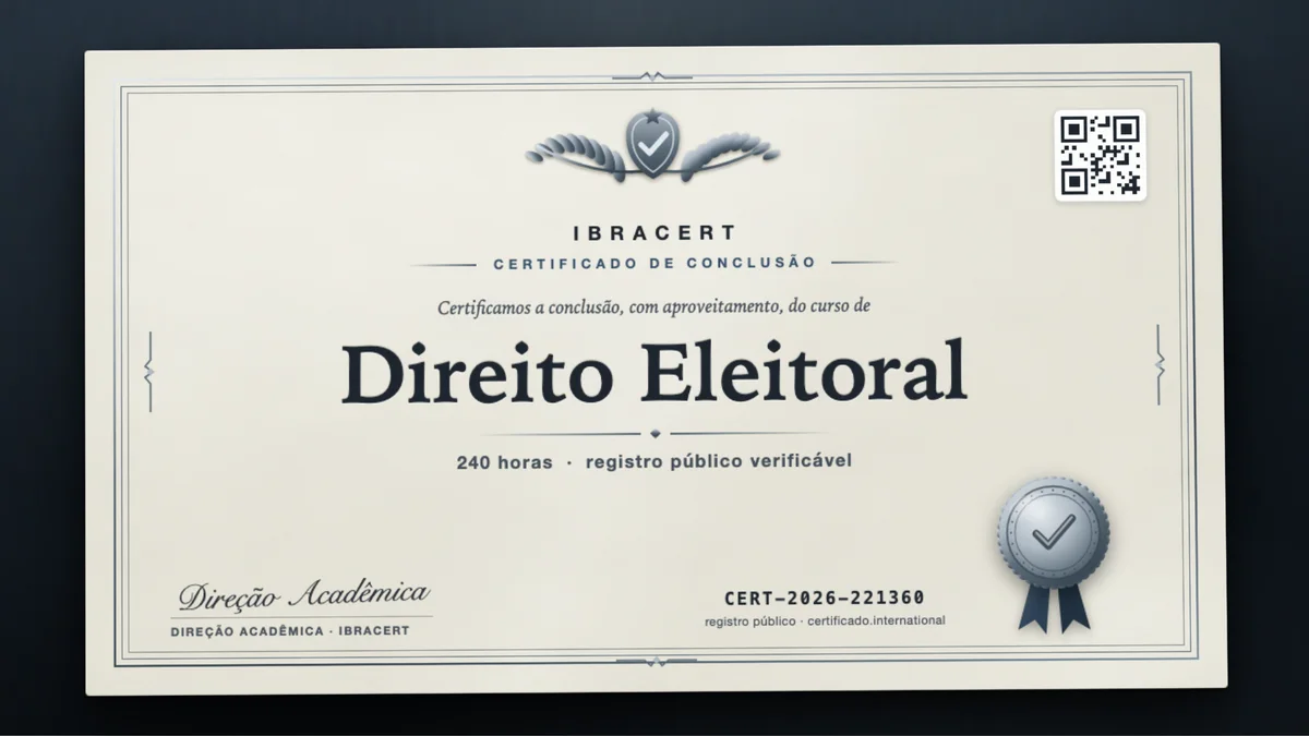 Capa do curso Direito Eleitoral