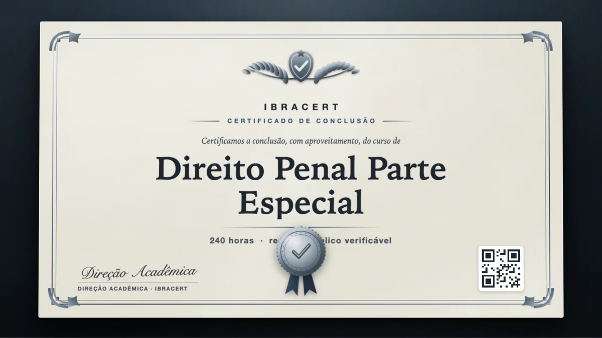 Capa do curso Direito Penal Parte Especial
