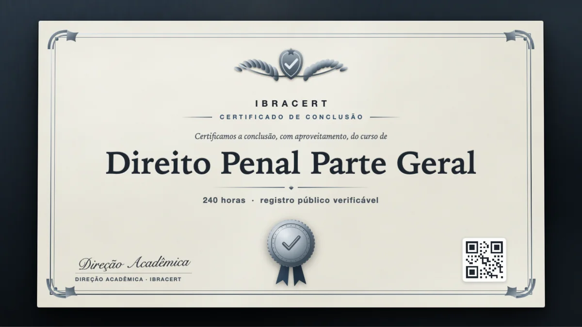 Capa do curso Direito Penal Parte Geral