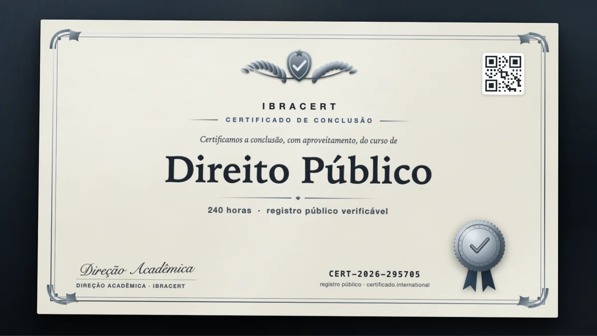 Capa do curso Direito Público