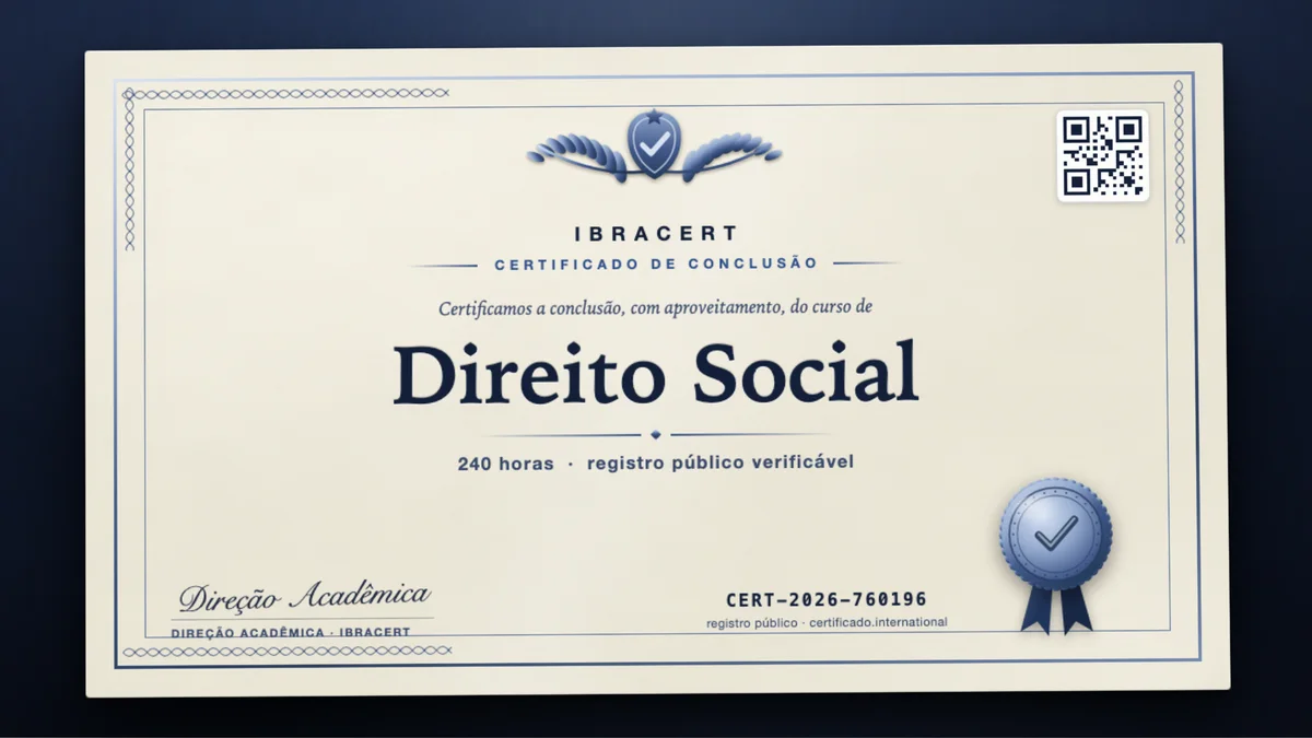Capa do curso Direito Social