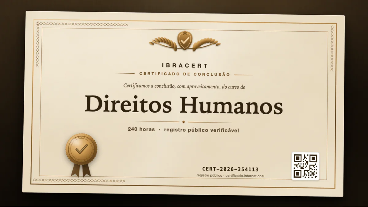 Capa do curso Direitos Humanos