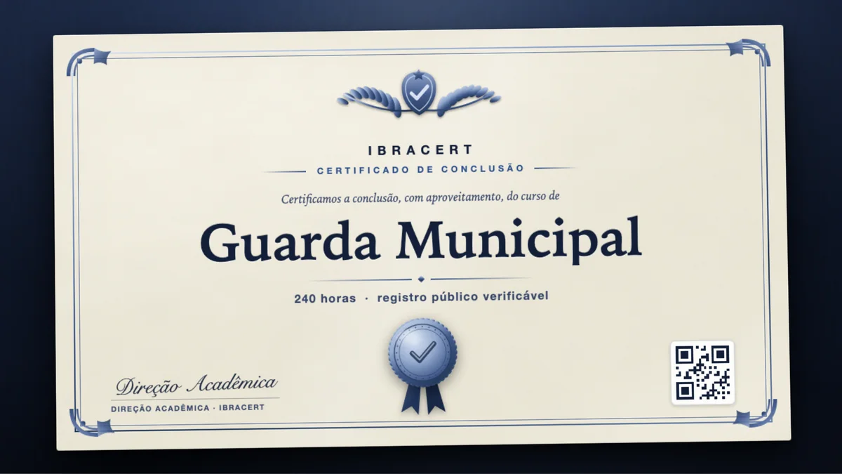 Capa do curso Guarda Municipal