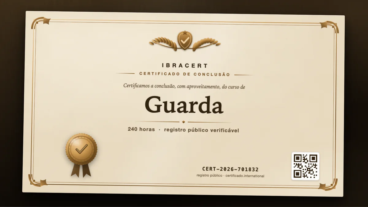 Capa do curso Guarda