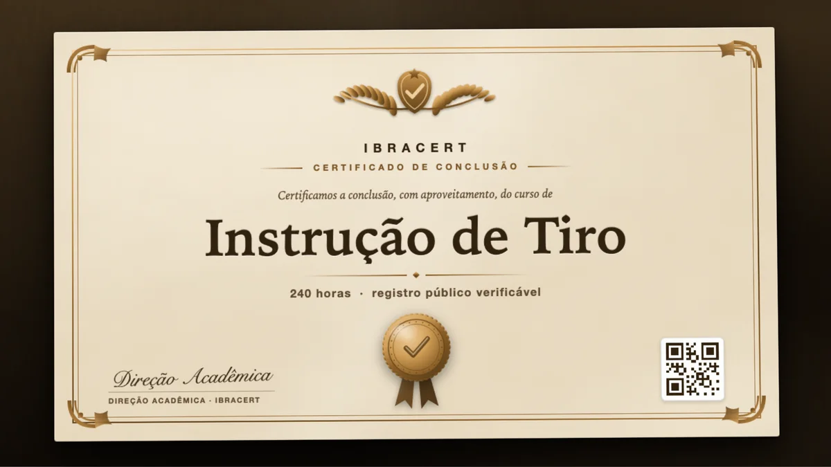Capa do curso Instrução de Tiro