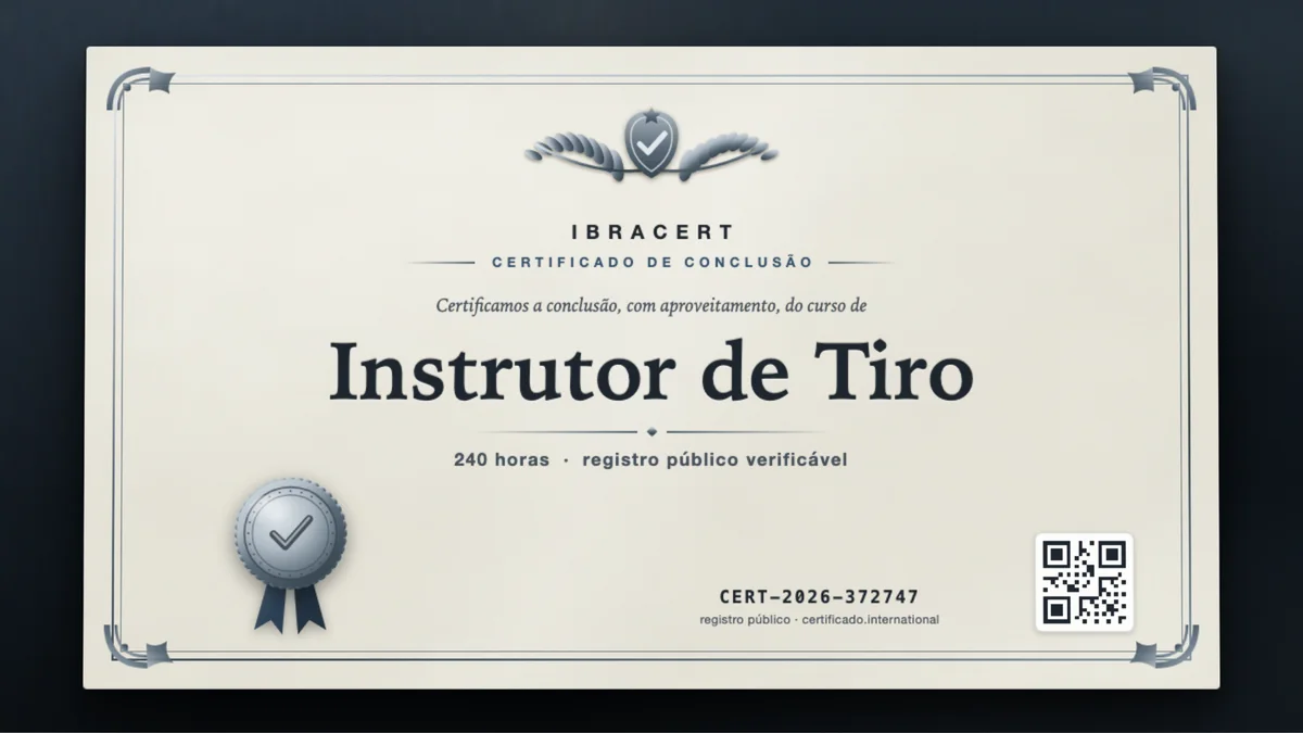 Capa do curso Instrutor de Tiro