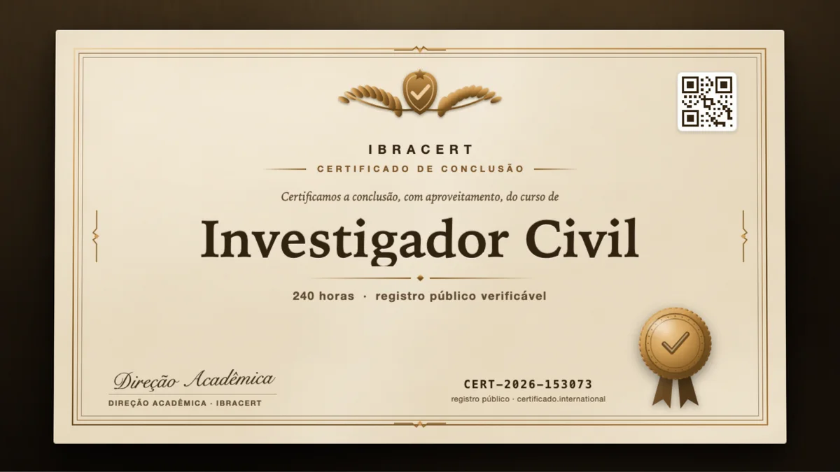 Capa do curso Investigador Civil