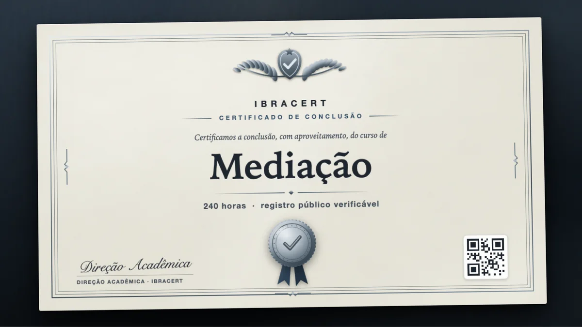 Capa do curso Mediação