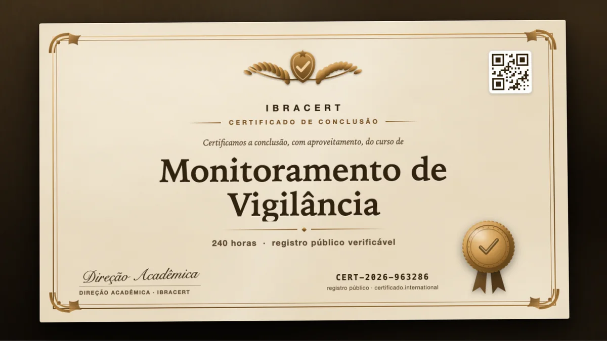 Capa do curso Monitoramento de Vigilância