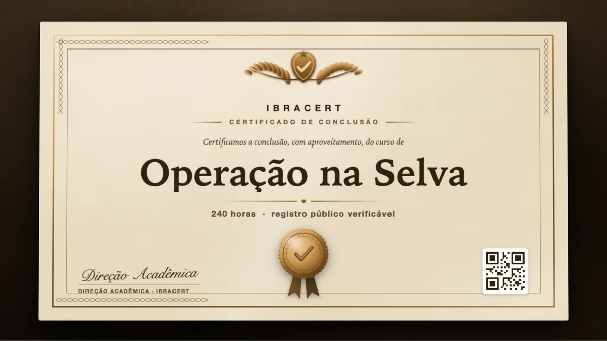 Capa do curso Operação na Selva