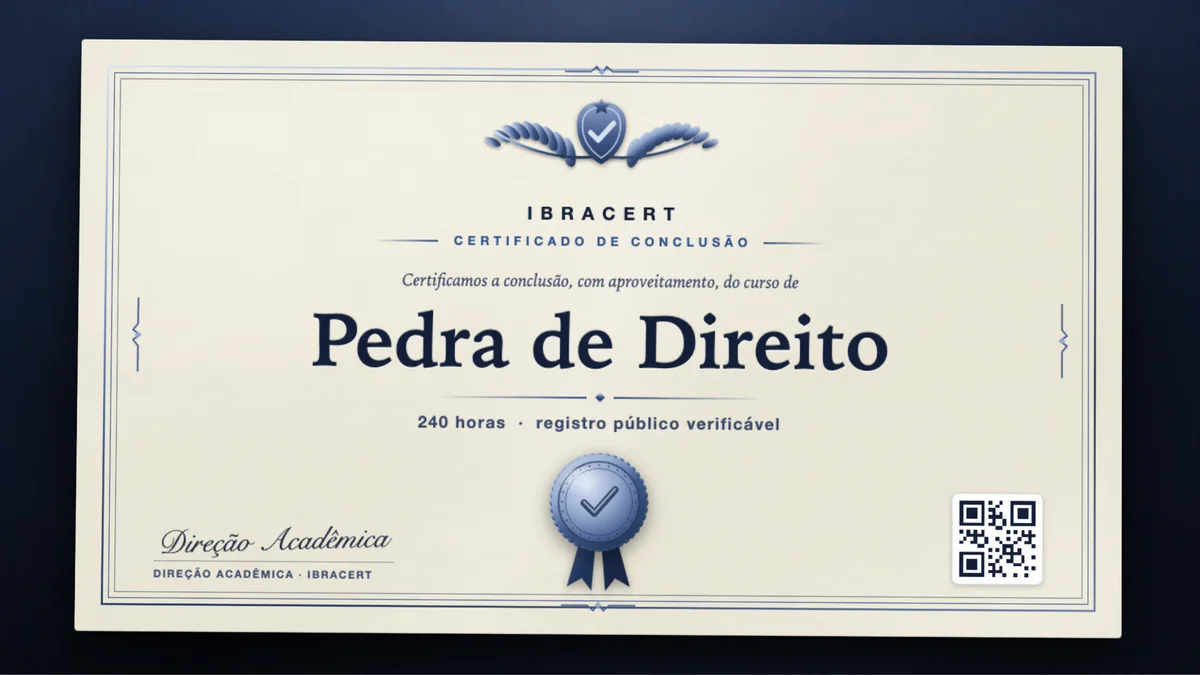 Capa do curso Pedra de Direito