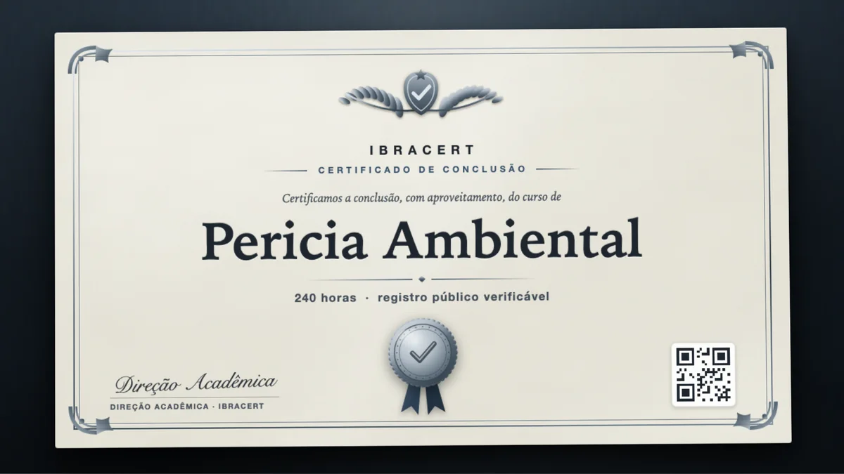 Capa do curso Pericia Ambiental