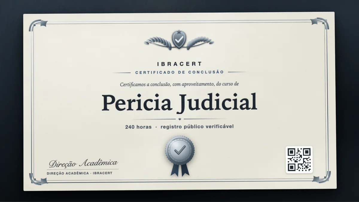 Capa do curso Pericia Judicial