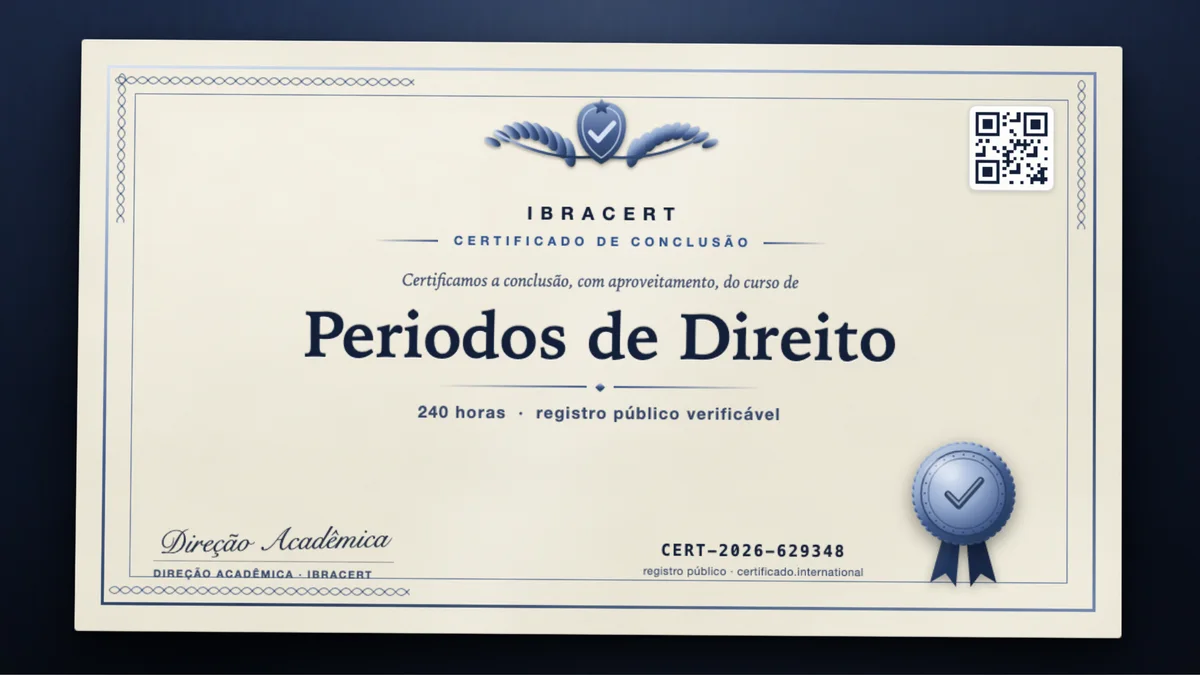 Capa do curso Periodos de Direito