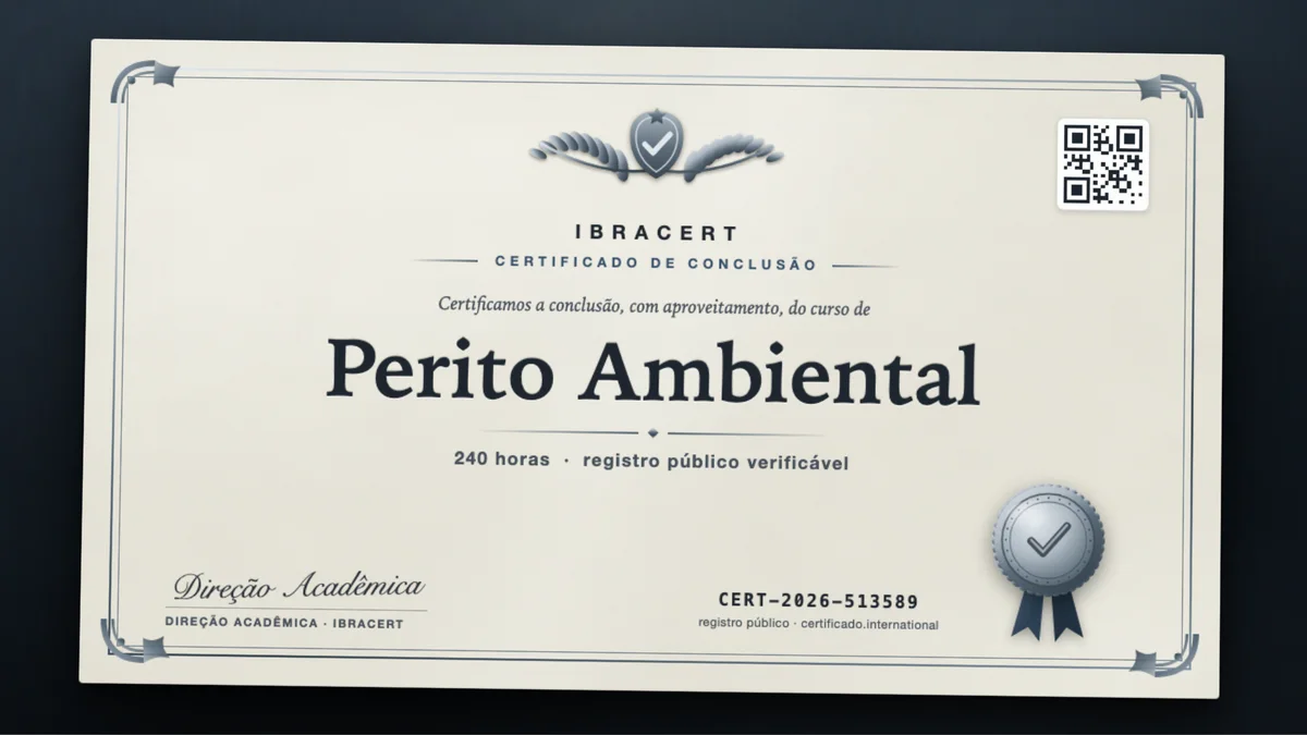 Capa do curso Perito Ambiental