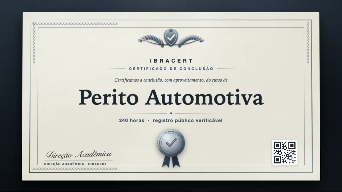 Capa do curso Perito Automotiva